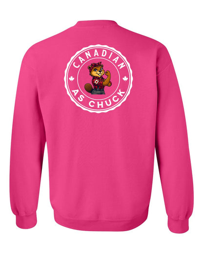 CDN as Chuck Rosie Flex Left Chest and Back Crewneck - Gildan Canada (sewn Internationally)