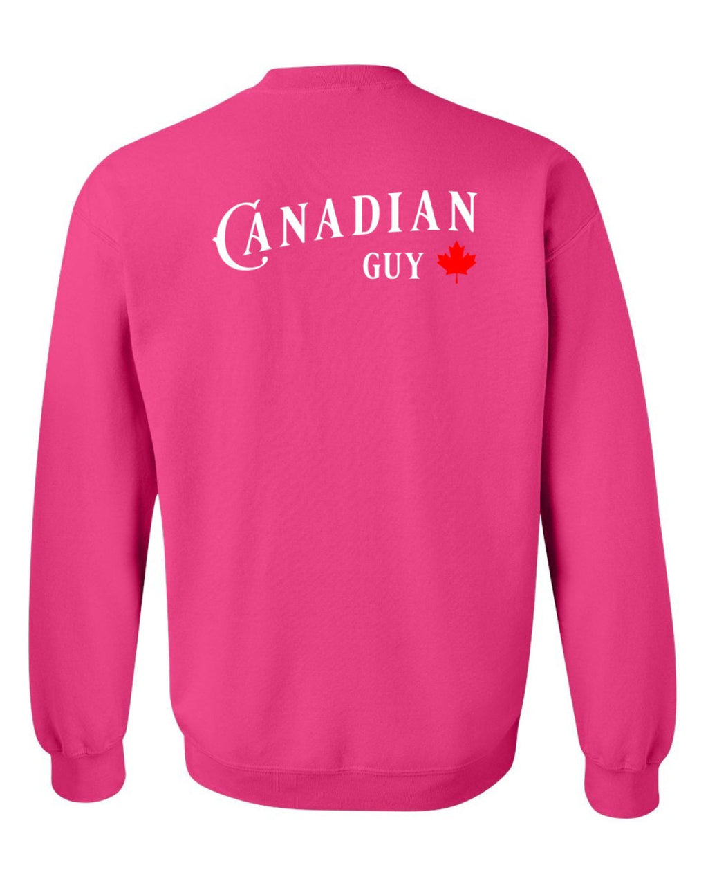 Canadian Guy Left Chest and Back Crewneck - Unisex