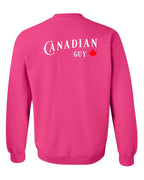Canadian Guy Left Chest and Back Crewneck - Unisex