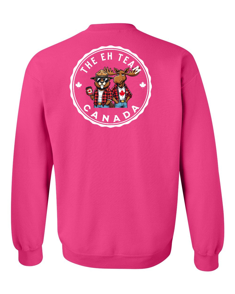 Eh Team Left Chest and Back Crewneck - Gildan Canada (sewn Internationally)