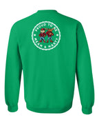 Proud Mean & Nasty Beaver and Moose Left Chest and Back Crewneck