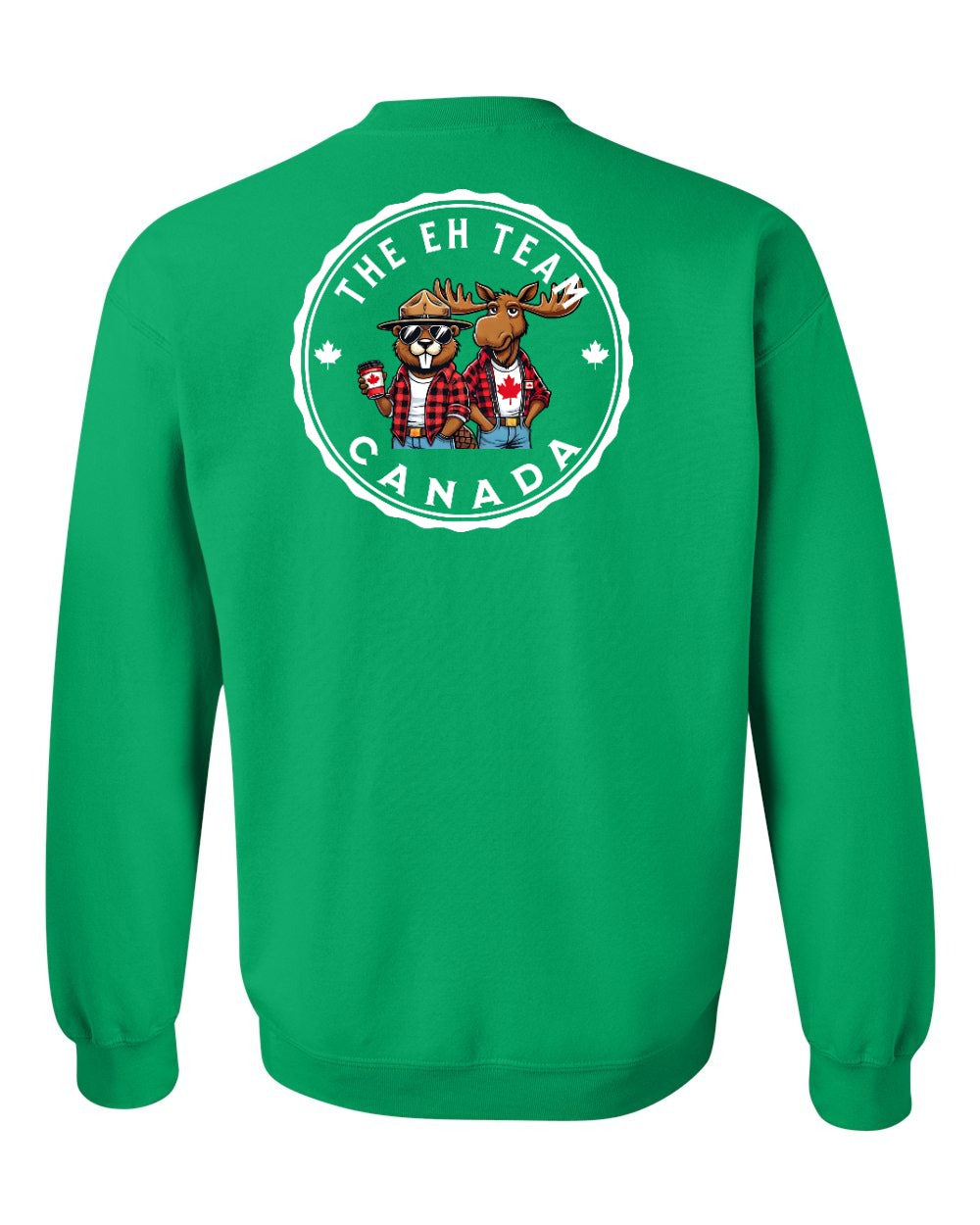 Eh Team Left Chest and Back Crewneck - Gildan Canada (sewn Internationally)