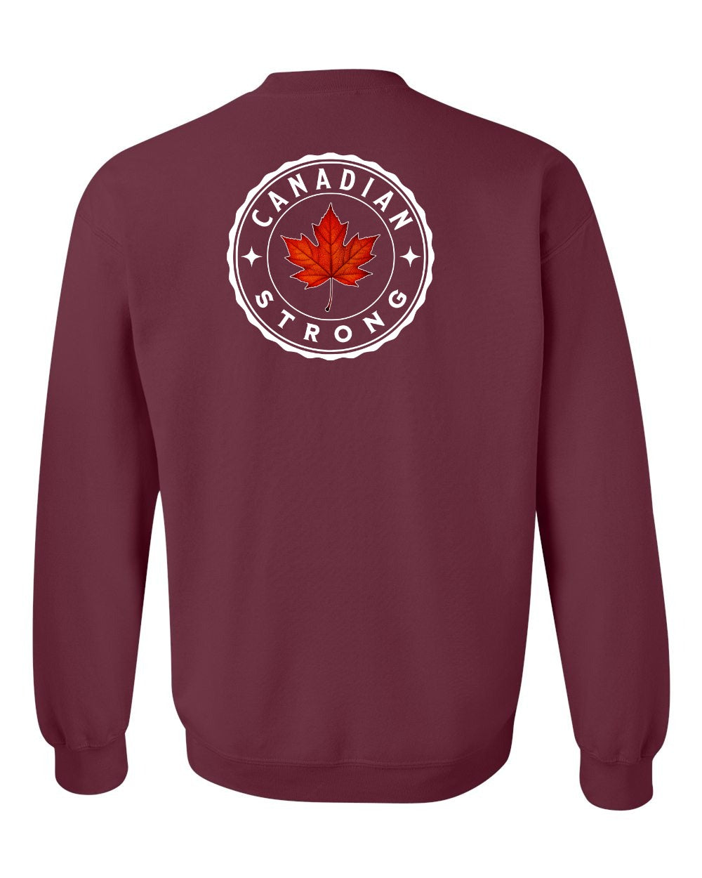 Canadian Strong Leaf Left Chest and Back Crewneck - Gildan Canada (sewn Internationally)