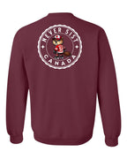 Never 51st Beaver Left Chest and Back Crewneck