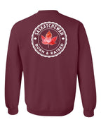 Born and Raised Saskatchewan Left Chest and Back Crewneck