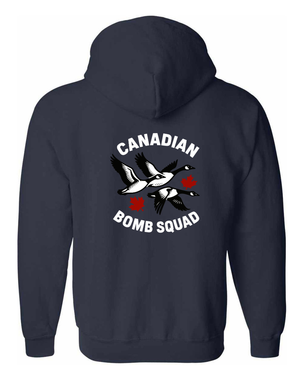 Canadian Bomb Squad Left Chest And Back Zip Hoodie - Unisex