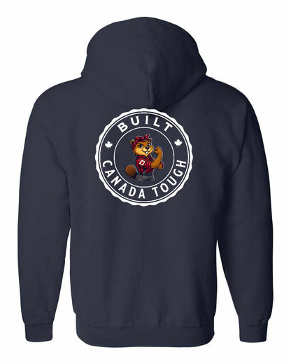 Built Canada Tough Rosie Flex Left Chest and Back Zip Hoodie - Gildan Canada (sewn Internationally)