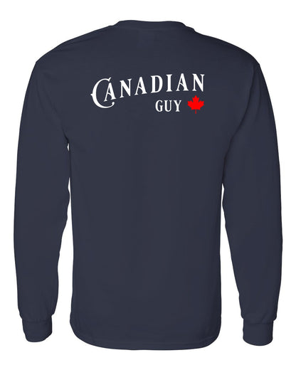 Canadian Guy Left Chest and Back Long Sleeve - Gildan Canada (sewn Internationally)