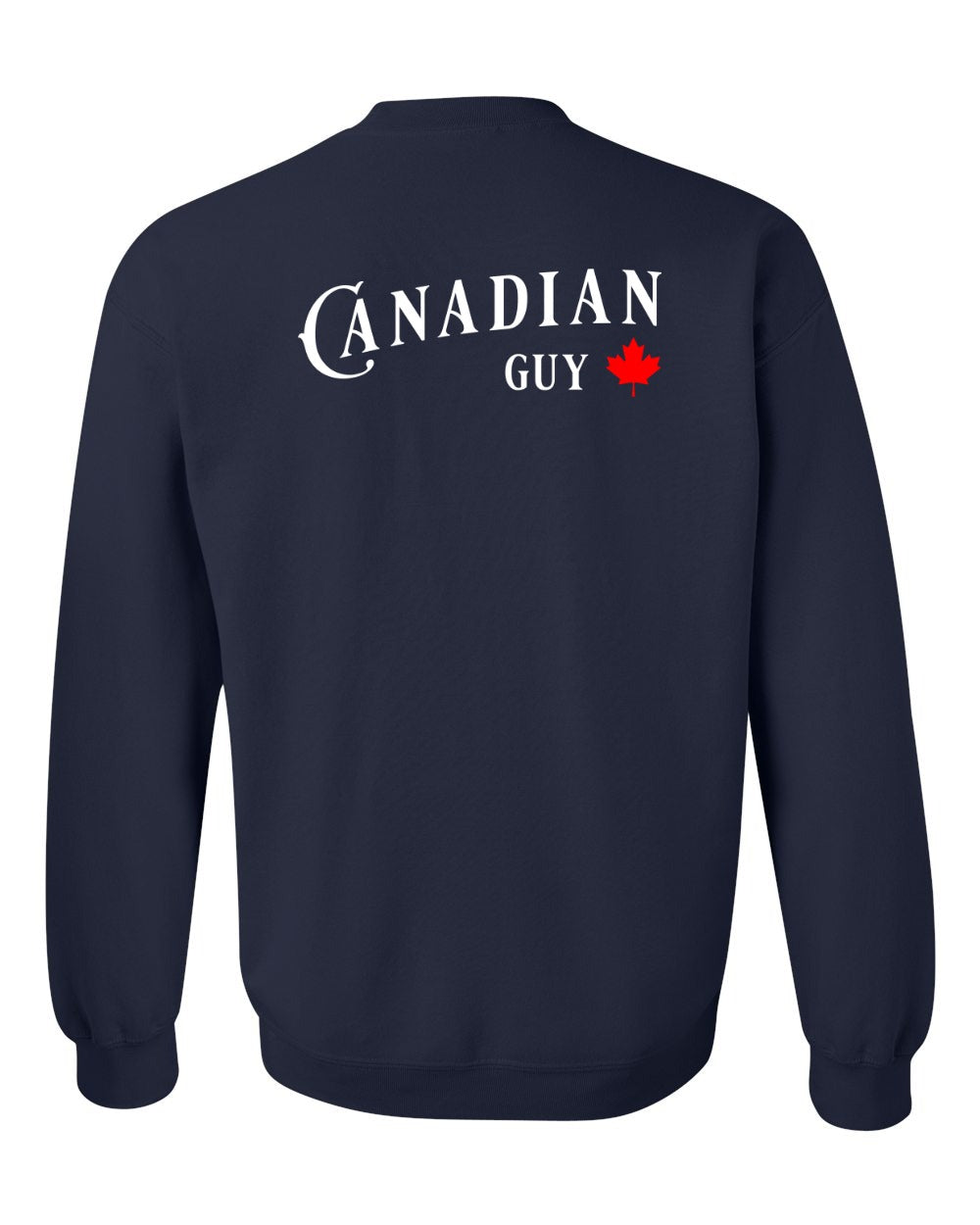 Canadian Guy Left Chest and Back Crewneck - Gildan Canada (sewn Internationally)
