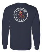 Elbows up Beaver Left Chest and Back Long Sleeve - Unisex