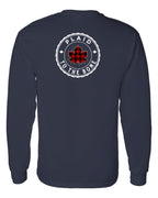 Plaid to the Bone Circle Leaf Left Chest and Back Long Sleeve - Unisex