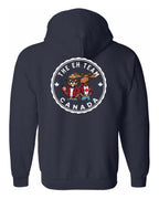 Eh Team Left Chest and Back Zip Hoodie - Unisex