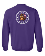 Flags Up Male Beaver Left Chest And Back  Crewneck - Unisex