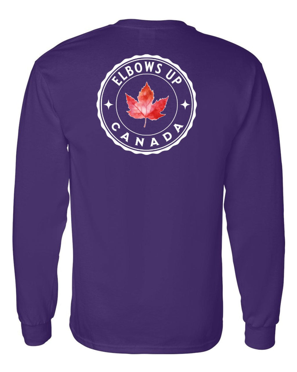 Elbows up Leaf Left Chest and Back Long Sleeve - Unisex