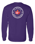 Born And Raised Alberta Left Chest and Back Long Sleeve - Unisex