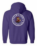 Calm Cool Rosie Sunglasses Left Chest and Back Zip Hoodie