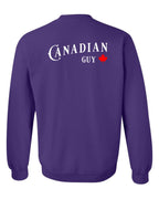 Canadian Guy Left Chest and Back Crewneck - Unisex