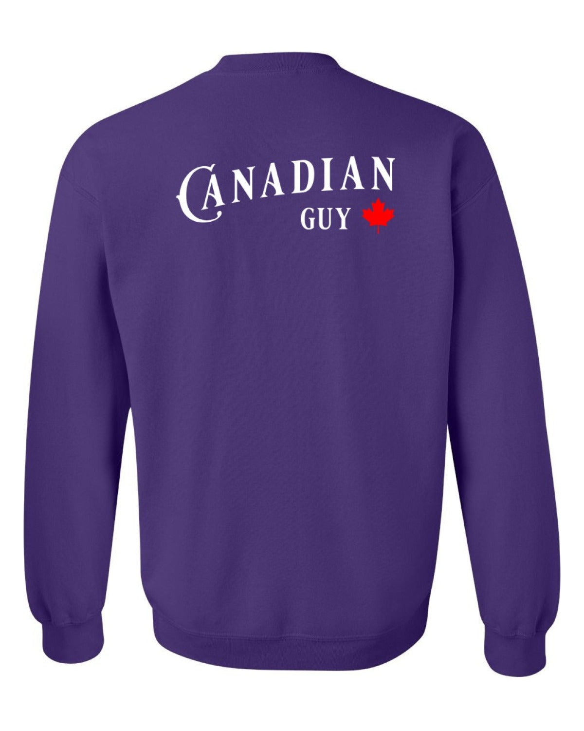 Canadian Guy Left Chest and Back Crewneck - Unisex