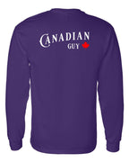 Canadian Guy Left Chest and Back Long Sleeve - Unisex