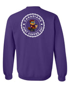 Canadiano just Coffee EH! Rosie Sunglasses Left Chest and Back Crewneck - Unisex