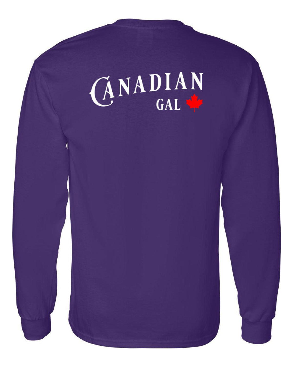 Canadian Girl Left Chest and Back Long Sleeve - Unisex