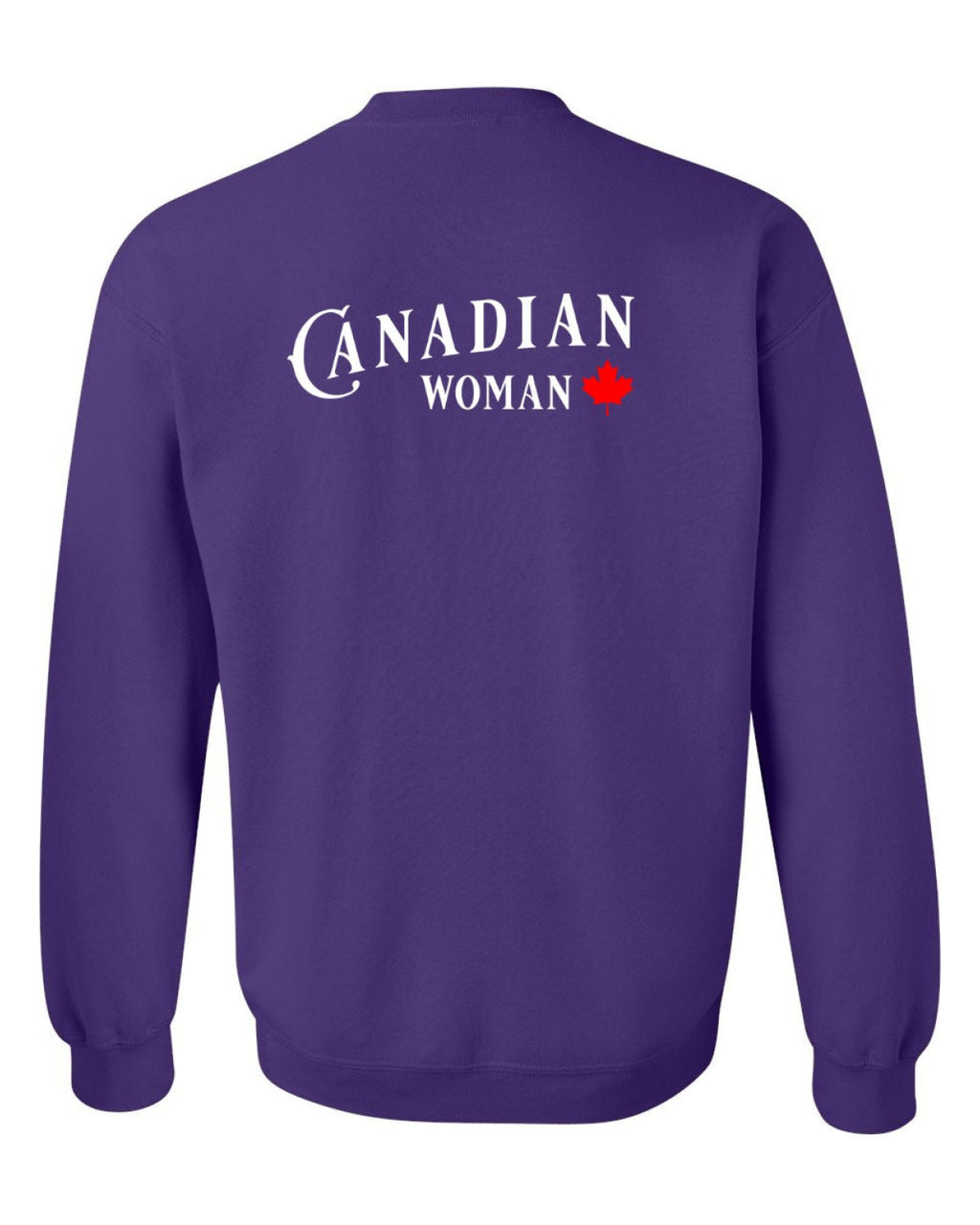 Canadian Woman Left Chest and Back Crewneck - Unisex