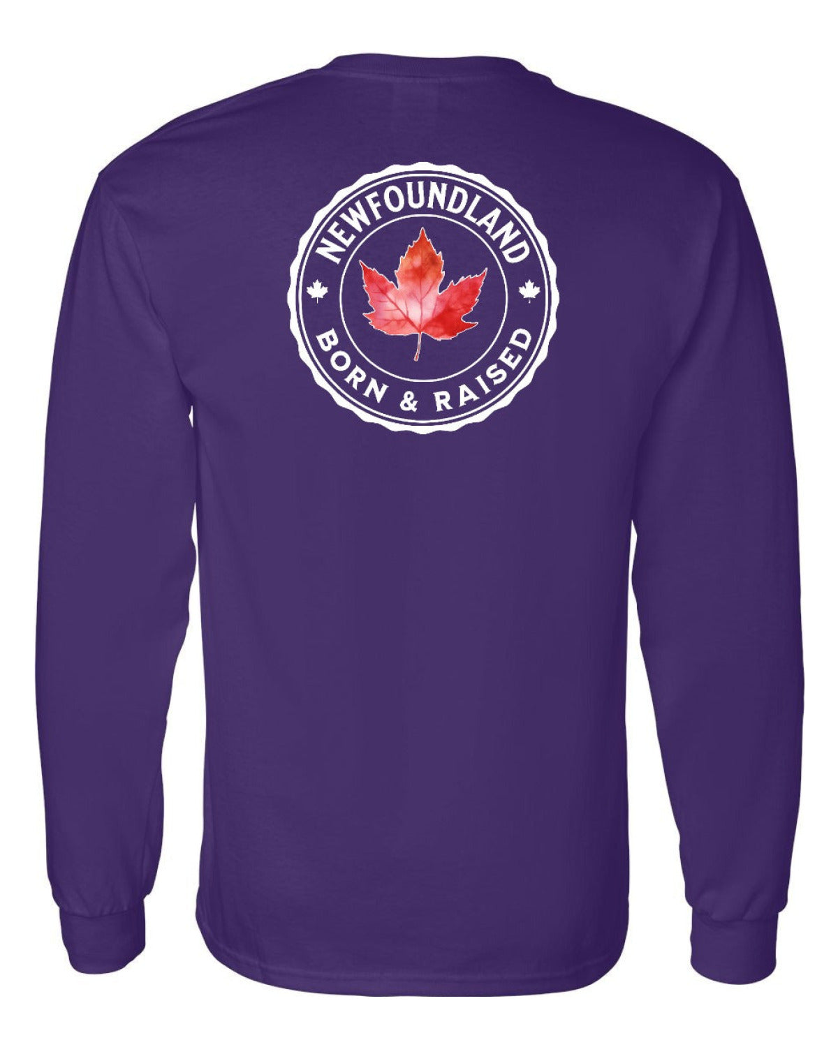 Born and Raised Newfoundland Left Chest and Back Long Sleeve - Unisex