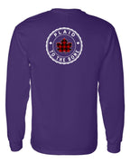 Plaid to the Bone Circle Leaf Left Chest and Back Long Sleeve - Unisex