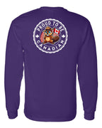 Proud to be Canadian Beaver Left Chest and Back Long Sleeve - Unisex