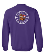 Flags Up Female Beaver Left Chest And Back  Crewneck - Unisex