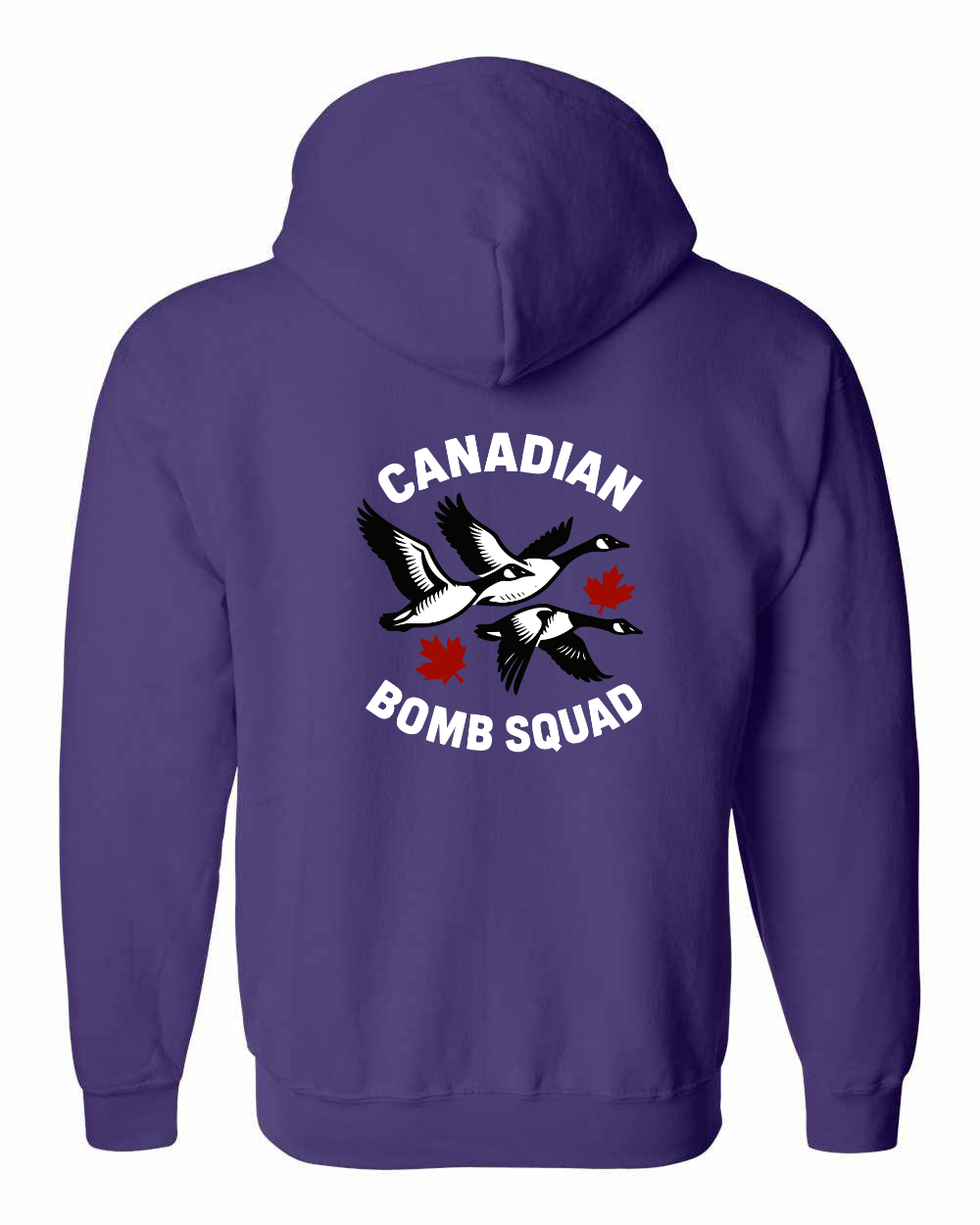 Canadian Bomb Squad Left Chest And Back Zip Hoodie