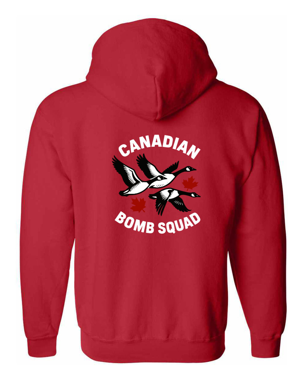 Canadian Bomb Squad Left Chest And Back Zip Hoodie - Unisex