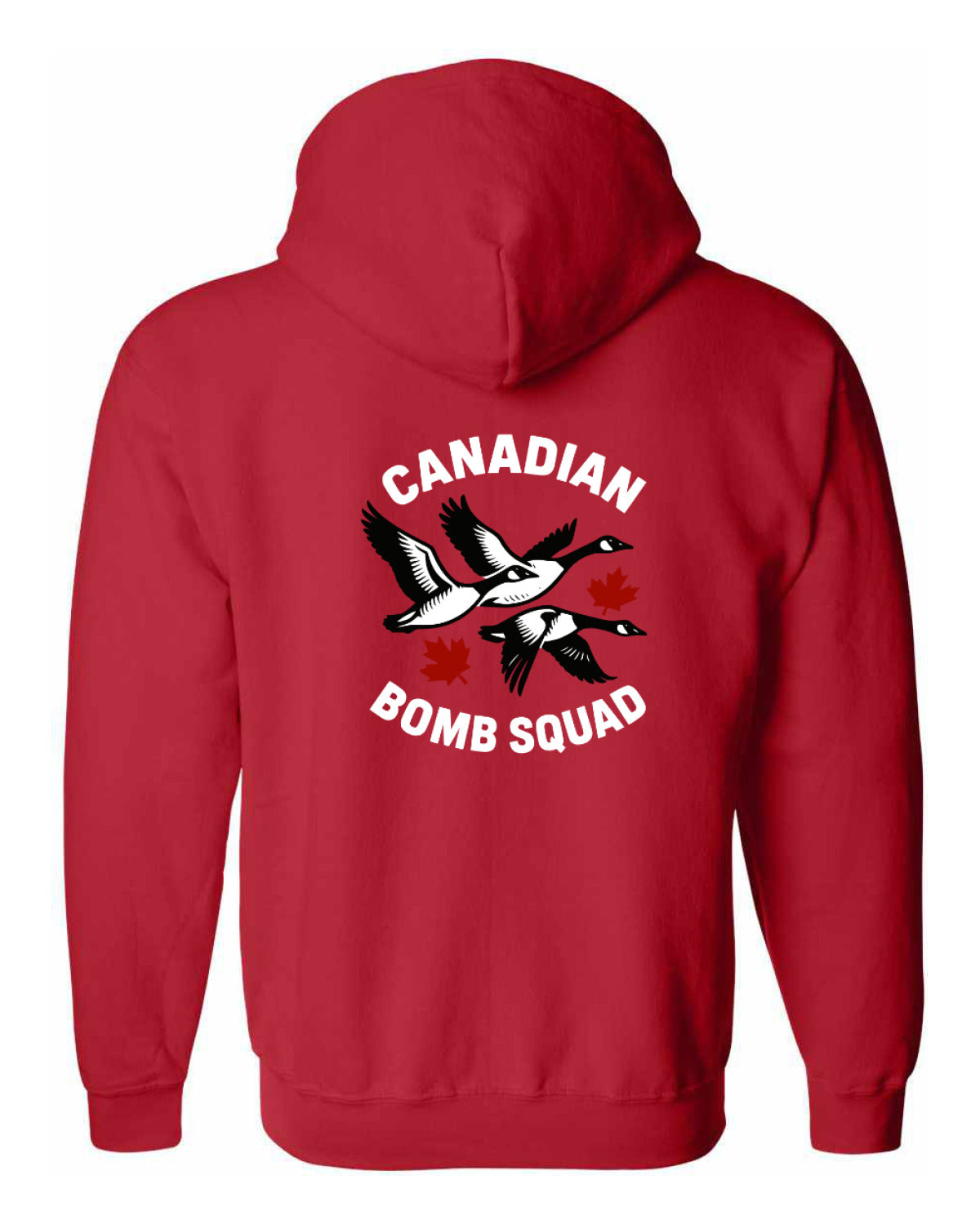 Canadian Bomb Squad Left Chest And Back Zip Hoodie - Unisex