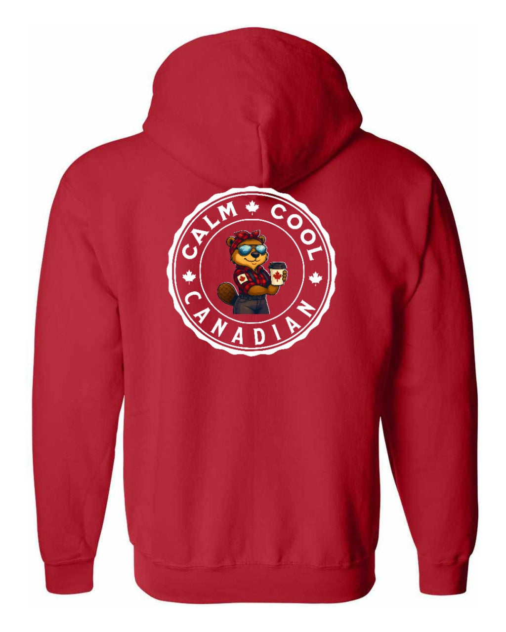 Calm Cool Rosie Sunglasses Left Chest and Back Zip Hoodie - Unisex