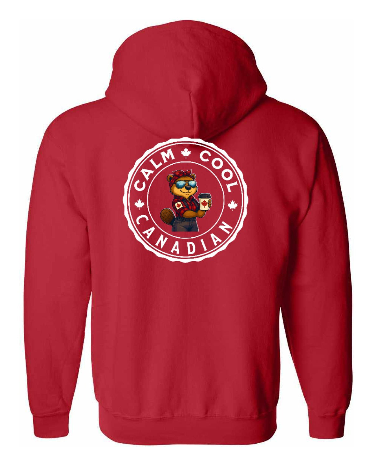 Calm Cool Rosie Sunglasses Left Chest and Back Zip Hoodie - Unisex