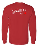 Canadian Gal Left Chest and Back Long Sleeve - Unisex