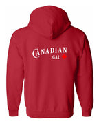 Canadian Gal Left Chest and Back Zip Hoodie - Unisex