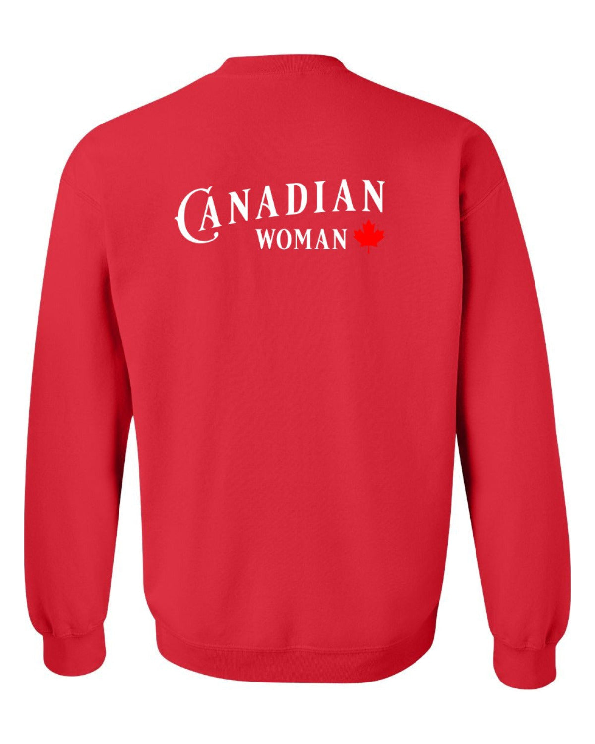 Canadian Woman Left Chest and Back Crewneck - Unisex