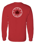 Plaid to the Bone Circle Leaf Left Chest and Back Long Sleeve - Unisex