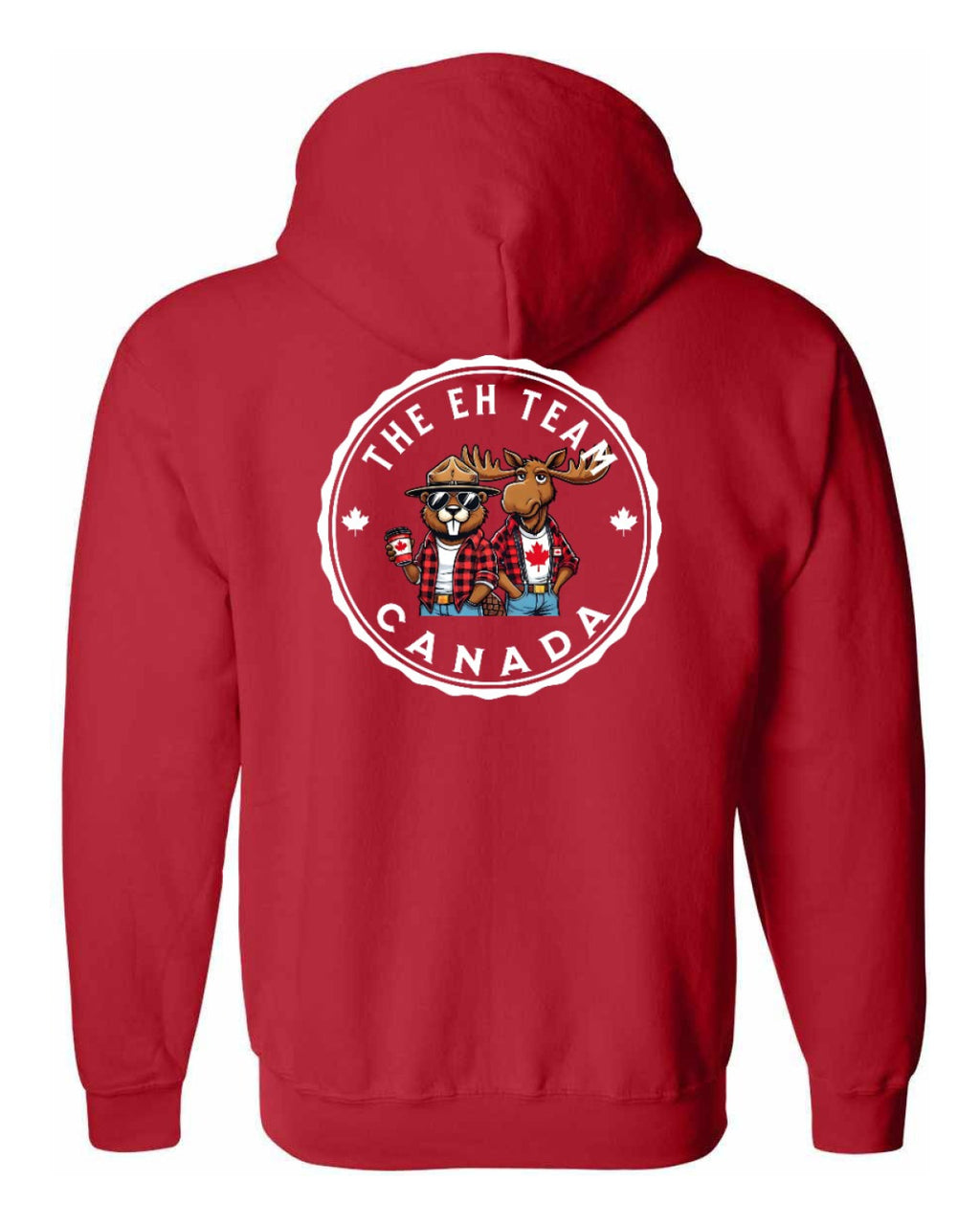 Eh Team Left Chest and Back Zip Hoodie - Unisex