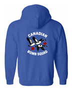 Canadian Bomb Squad Left Chest And Back Zip Hoodie - Unisex