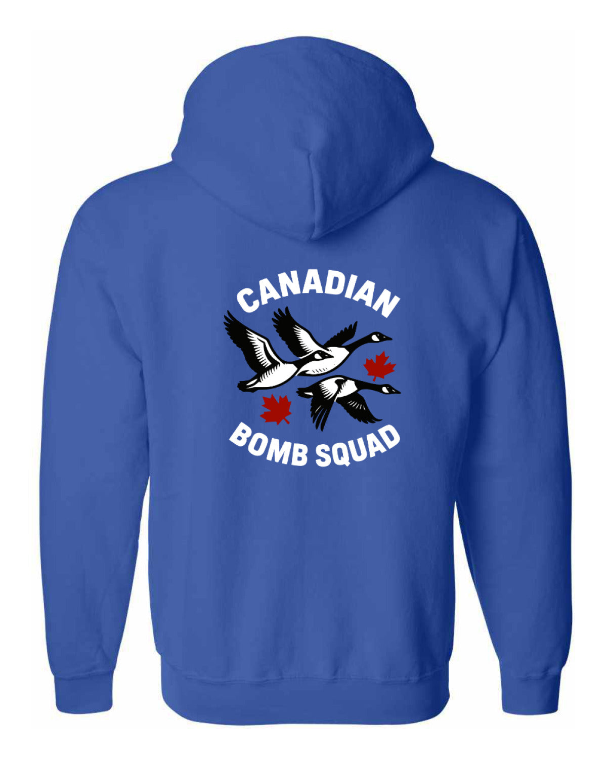Canadian Bomb Squad Left Chest And Back Zip Hoodie - Unisex
