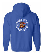 Proud To Be Canadian Female Beaver Left Chest And Back Zip Hoodie - Unisex