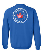 Elbows up Leaf Left Chest and Back Crewneck - Unisex