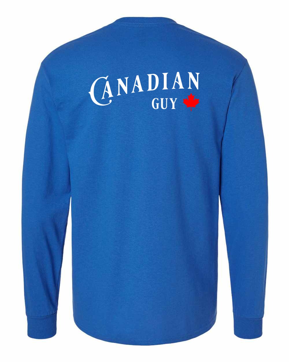 Canadian Guy Left Chest and Back Long Sleeve