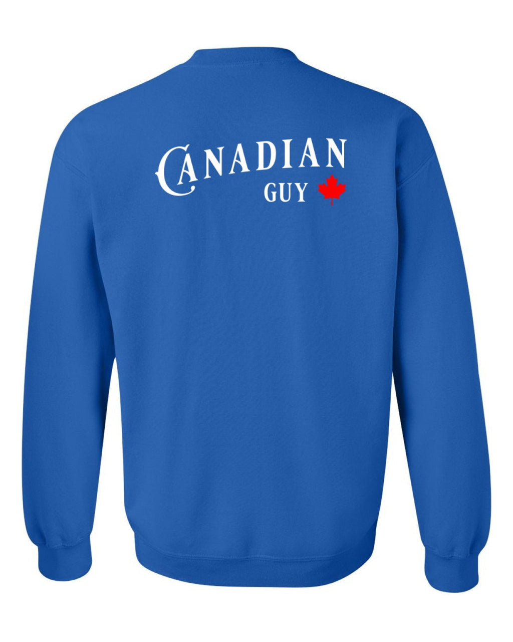 Canadian Guy Left Chest and Back Crewneck - Unisex