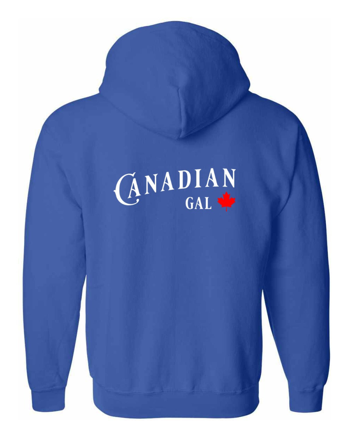 Canadian Gal Left Chest and Back Zip Hoodie - Unisex