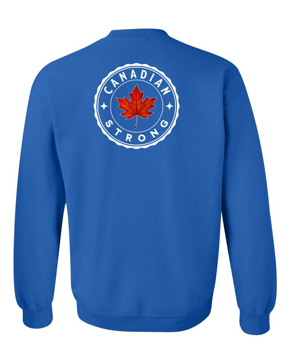 Canadian Strong Leaf Left Chest and Back Crewneck - Gildan Canada (sewn Internationally)