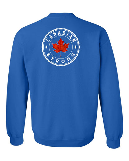 Canadian Strong Leaf Left Chest and Back Crewneck - Gildan Canada (sewn Internationally)