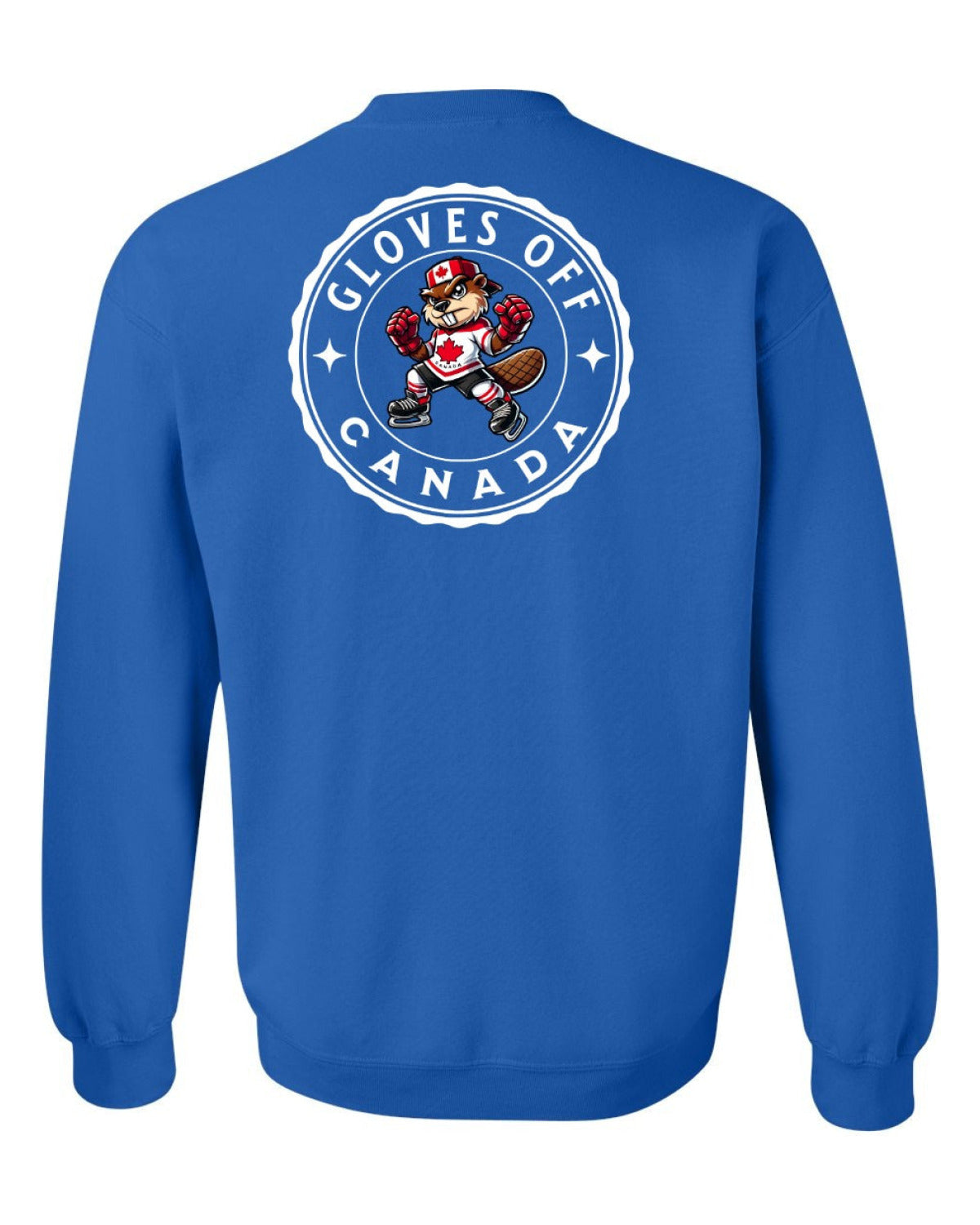 Gloves Off Beaver Left Chest and Back Crewneck - Unisex